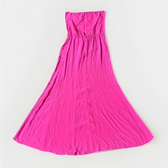Jay Godfrey Womens Martell Gown Pink‎ Size 8 100% Silk Front Overlay Strapless - Picture 1 of 8